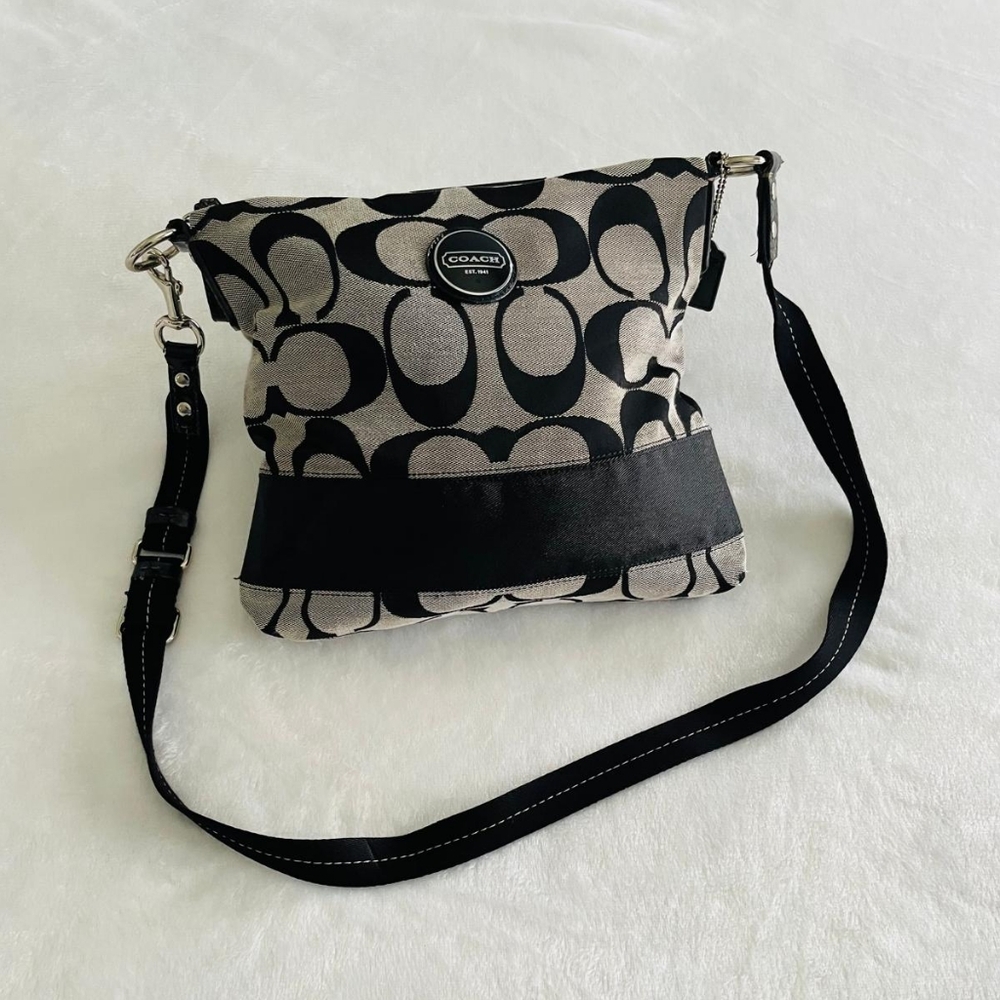 Coach Black and Gray Women's Bag